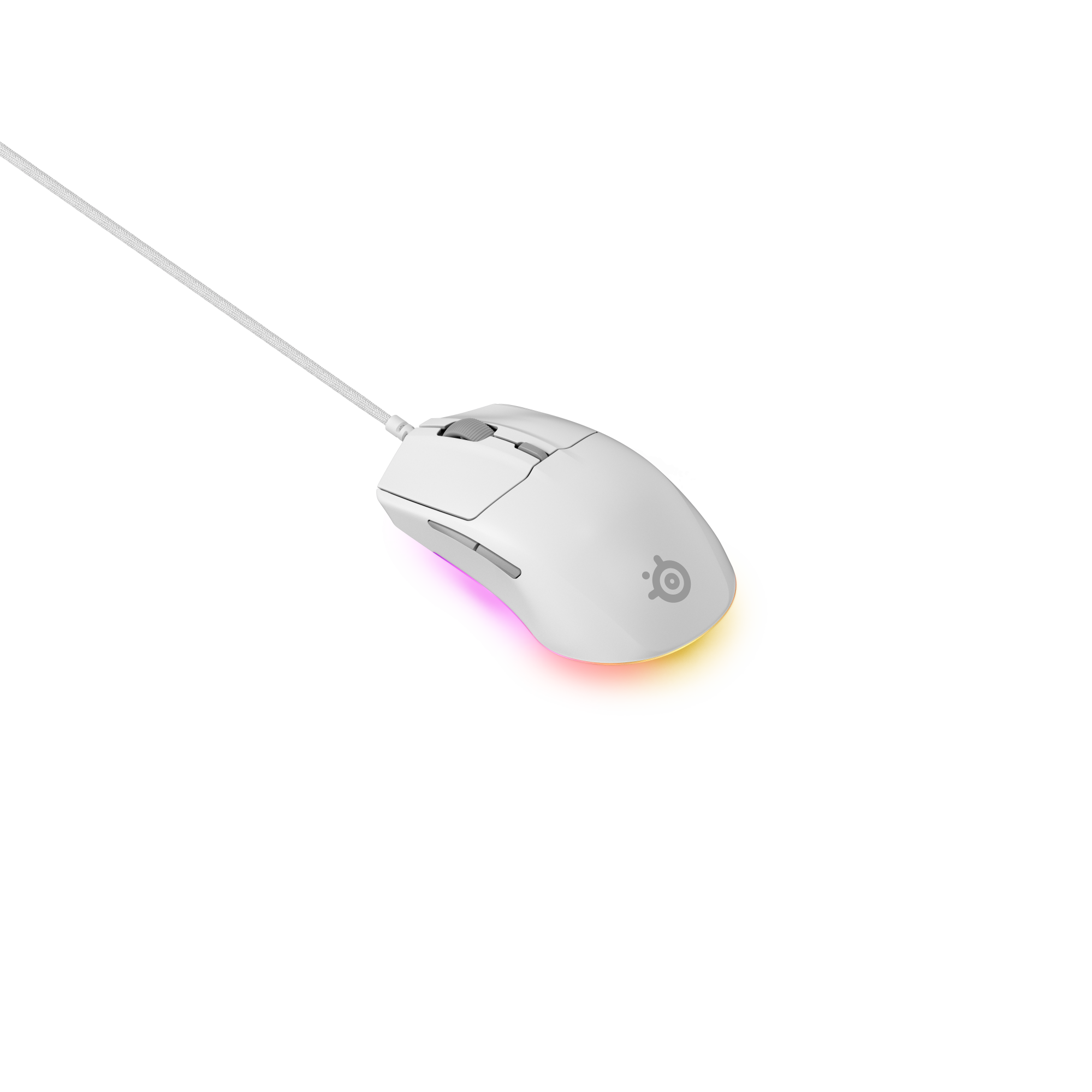 SteelSeries賽睿Rival 3 Gen 2有線電競滑鼠-白